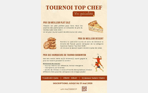 TOURNOI TOP CHEF - 5 JUIN